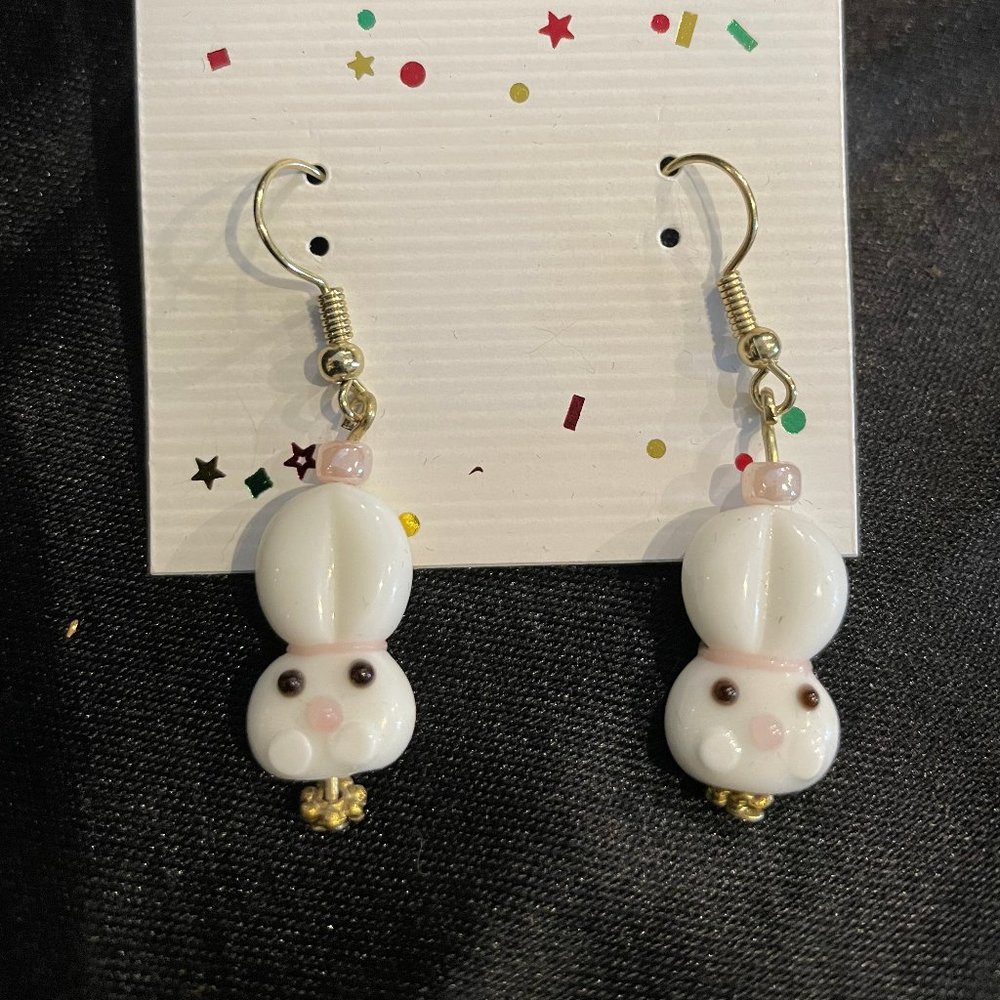 Bunny Earrings -handmade, new